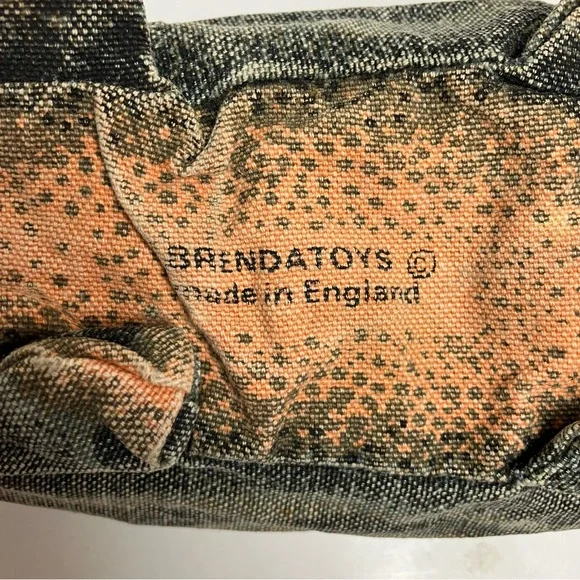 Vintage Made in England Brenda Toys Hippopotamus Pencil Case 1970s Screen Print - Picture 6 of 13